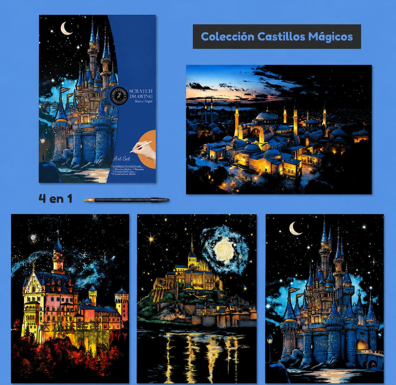 Coleccion Castillos Magicos - 4 en 1